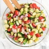 Cucumber, onion & Tomato Salad